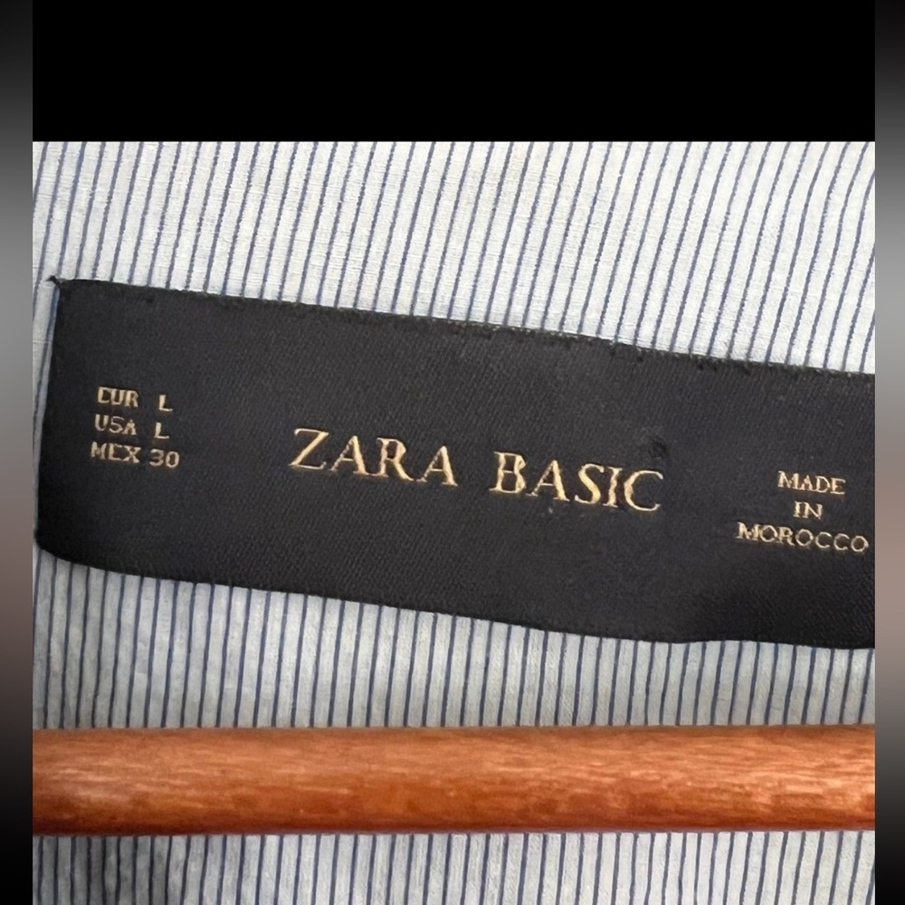 Vintage Zara Navy Blue Blazer Women’s Size Large - Picture 10 of 12